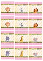 Kit Digital Balinhas Safari Menina - Imagem 2